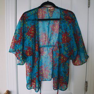 Sheer Floral Cardigan